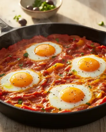 Shakshuka in der Pfanne
