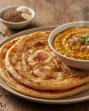 Roti Canai mit Dal